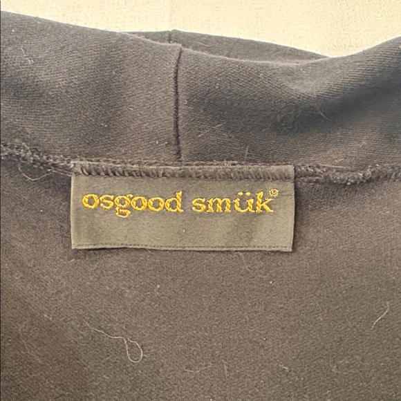 Vintage Osgood Smük Black Geometric Turtleneck Top Size L - Picture 3 of 10